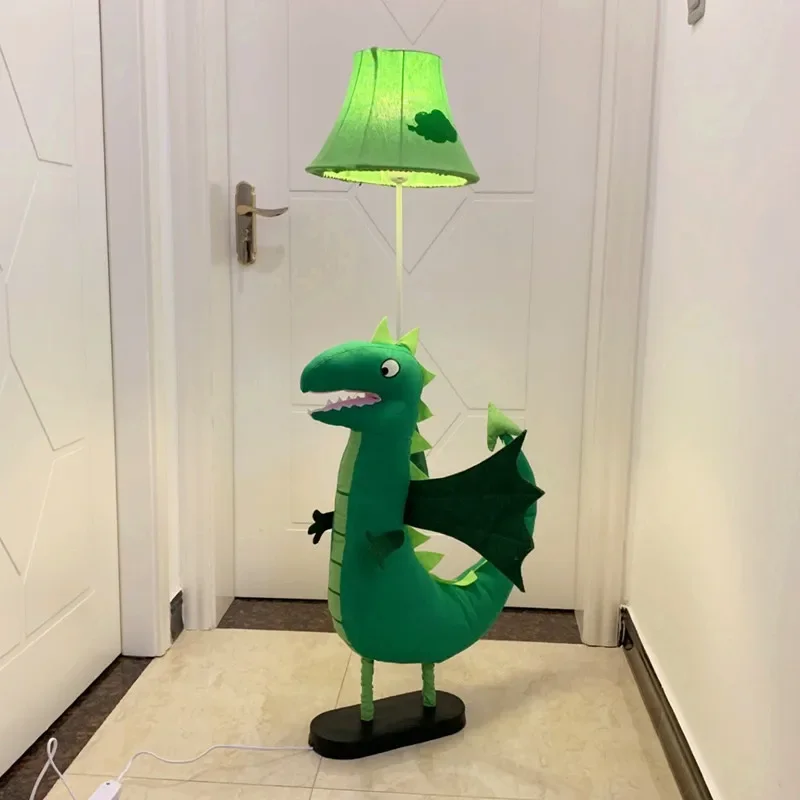 Desk lamp dinosaur bedside lamp bedroom Nordic boys' dormitory led dinosaur floor lamp creative cute cartoon children's