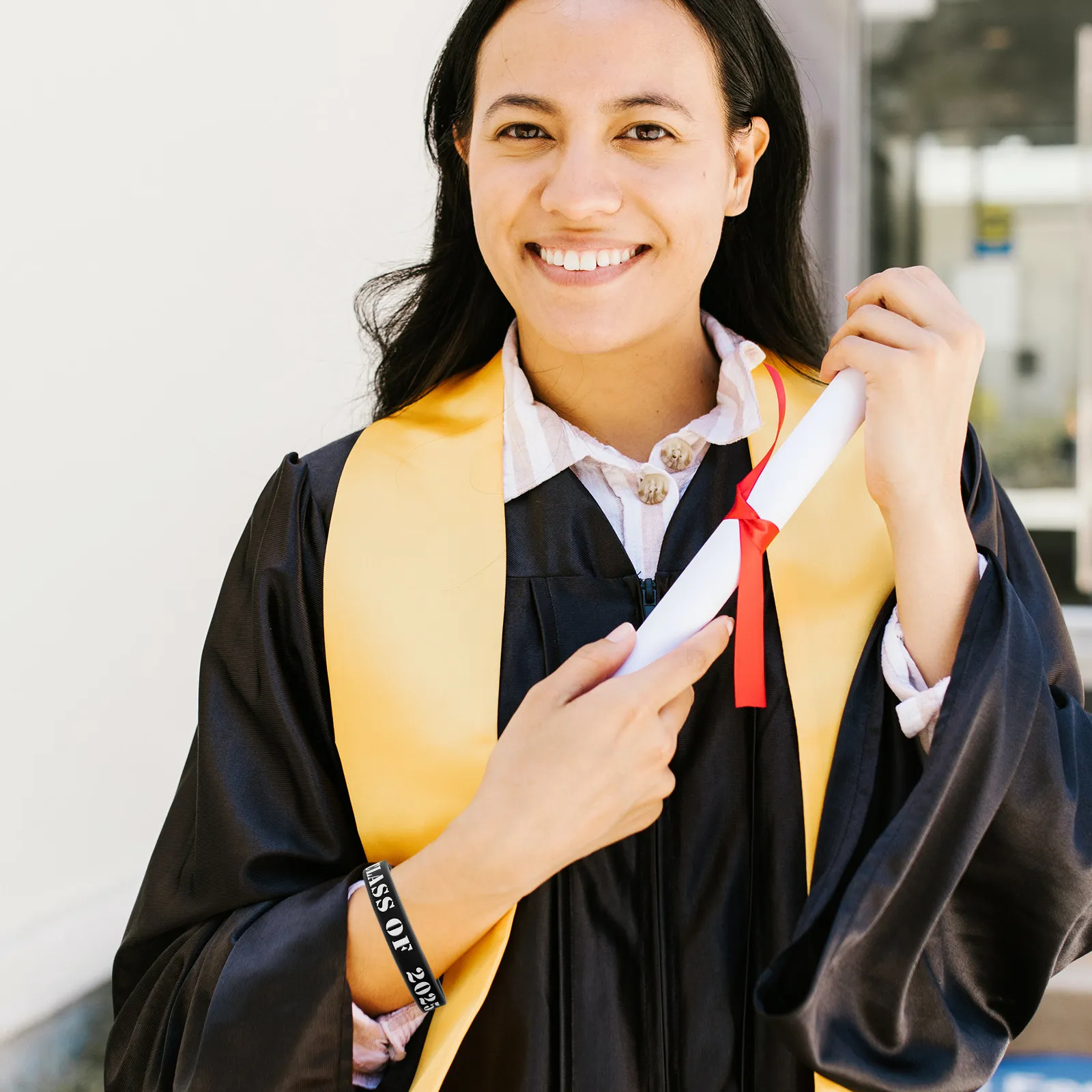 

25 шт. силиконовых браслетов на тему выпускного, выпуск 2025 года, мягкие эластичные многоразовые браслеты для вечеринок, декоративные аксессуары для выпускного