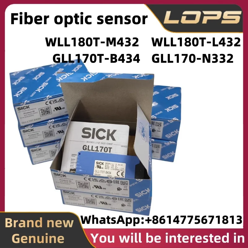 WLL180T-M432 WLL180T-L432 GLL170T-B434 GLL170-N332 Brand New Original SICK Sensor Digital display fiber optic amplifier