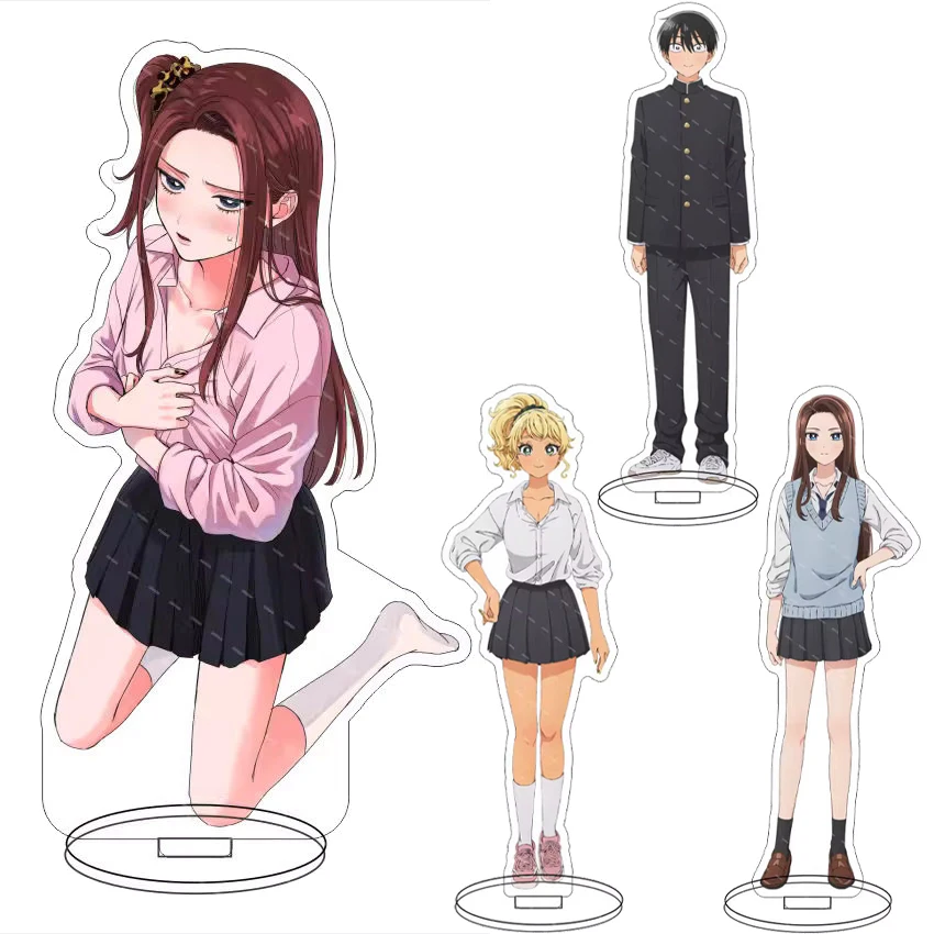 Anime de 16 cm ‌ Les filles ne peuvent pas être gentilles avec les Otaku ! Figurine ‌ Kotoko Ijichi Kei Amane Takuya Seo Sayu Support en acrylique Ornements Cosplay Cadeaux