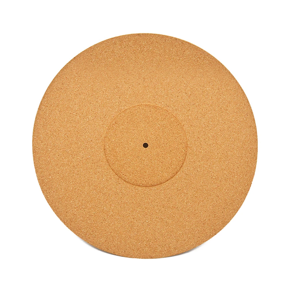 

12 Inch Turntable Cork Mat Record Player Pad for Vinyl Record Players Phonographs Anti-Static Reduces Noise Shock-absorber Pad