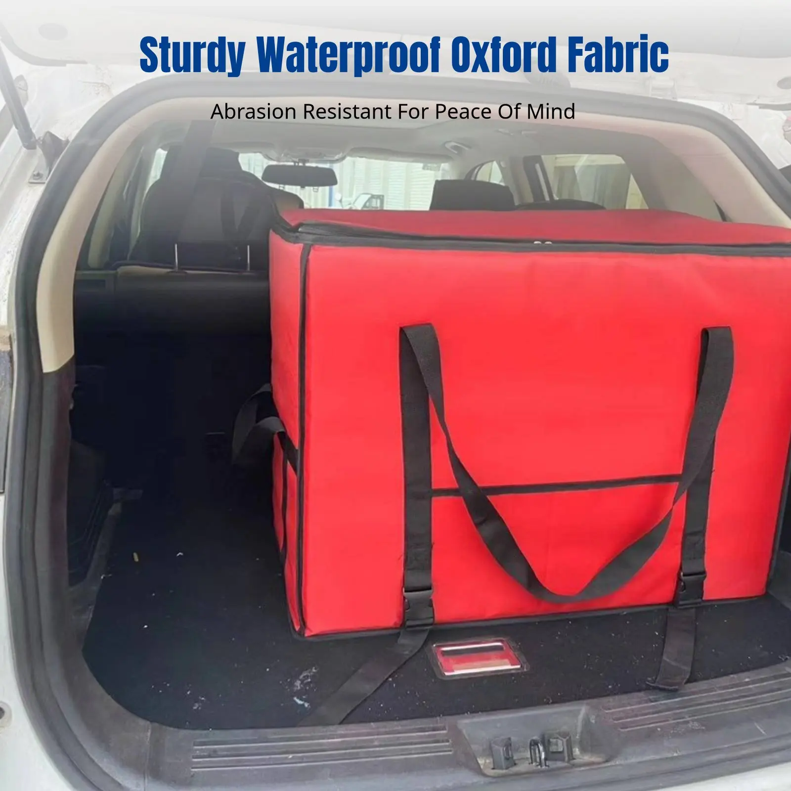 Large Insulated Delivery Box, Waterproof Oxford Chiller Bag, Foldable, Hot & Cold Storage, Outdoor, Random Color