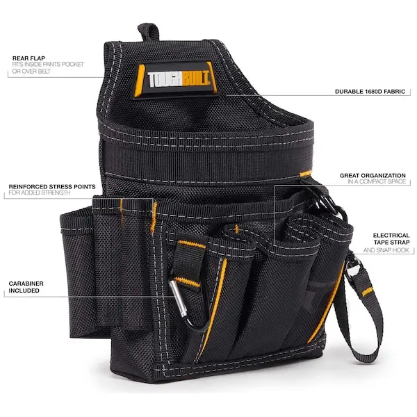 TOUGHBUILT TB-229 Universal Electrician's Kit Tool Belt Pouches Wear-resistant Tool Pouches Tool Accessories