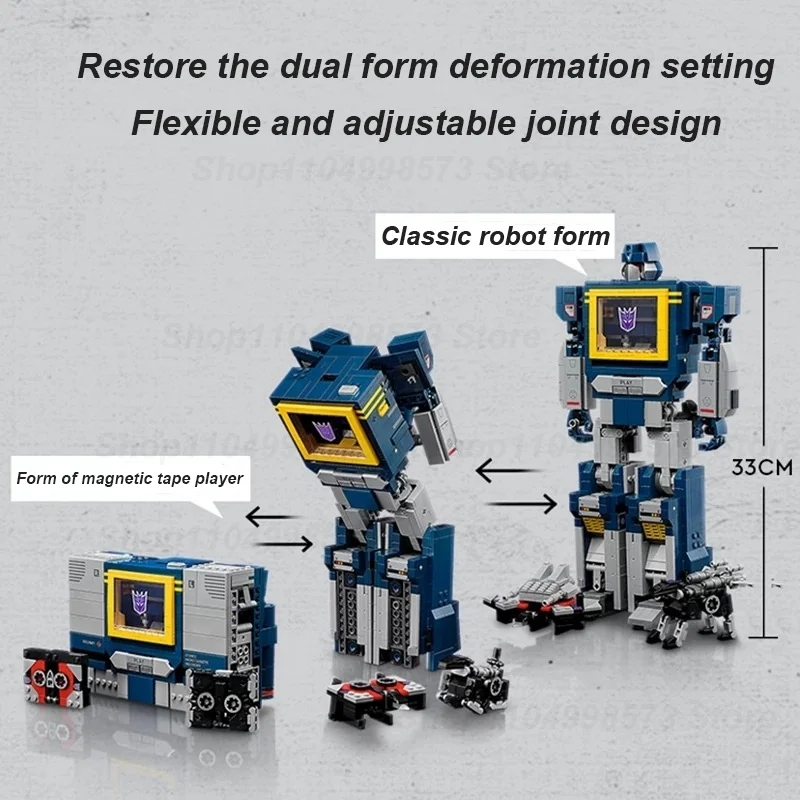 نموذج روبوت أزرق تقني جديد لعام 2025 لبنات البناء شاحنة إبداعية لسيارة الطوب الميكانيكي ألعاب تجميع هدايا للأولاد إصدار جامعي الهدايا