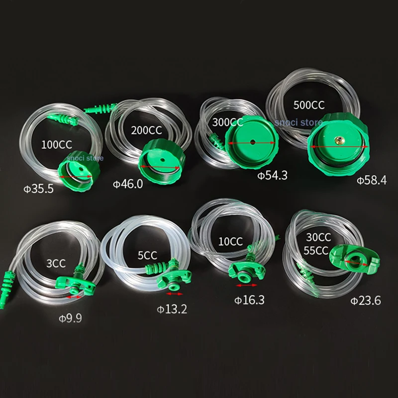 Distributeur d'adhésif de colle, Tube d'air 3CC 5CC 10CC 30CC 55CC, adaptateur de connecteur de seringues pour diverses spécifications industrielles