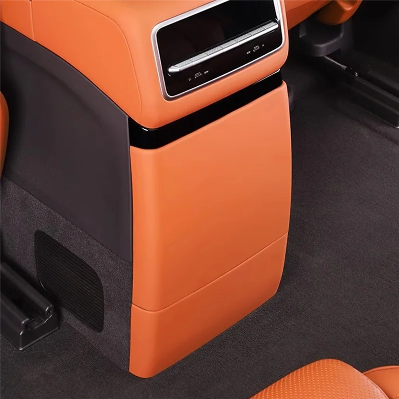 ل Li Lixiang L9 2022-2024 ثلاجة السيارة الخلفية المضادة للركلة غطاء المضادة للخدش لوحة الثلاجة ملصق استبدال أجزاء