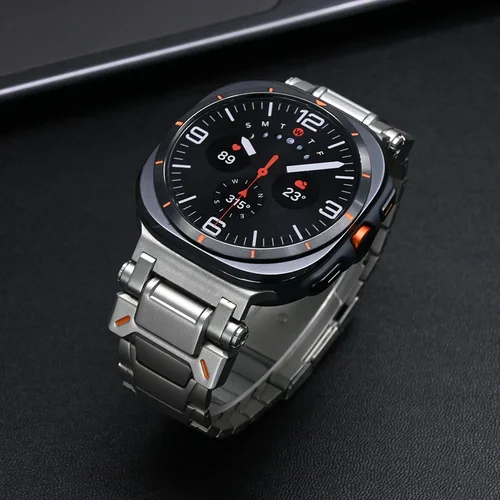 Imagen 2 del producto Pulsera de titanio para Samsung Galaxy Watch 8, 44mm, 40mm, 8, correa clásica de lujo de 46mm para reloj GALAXY ULTRA 2025 2024