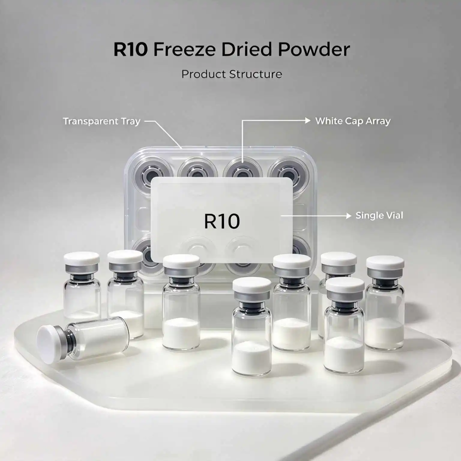 High-Quality  Freeze-Dried Powder, Repairs Skin Damage (Random Cap Colors, Production Date Subject to Actual Goods)