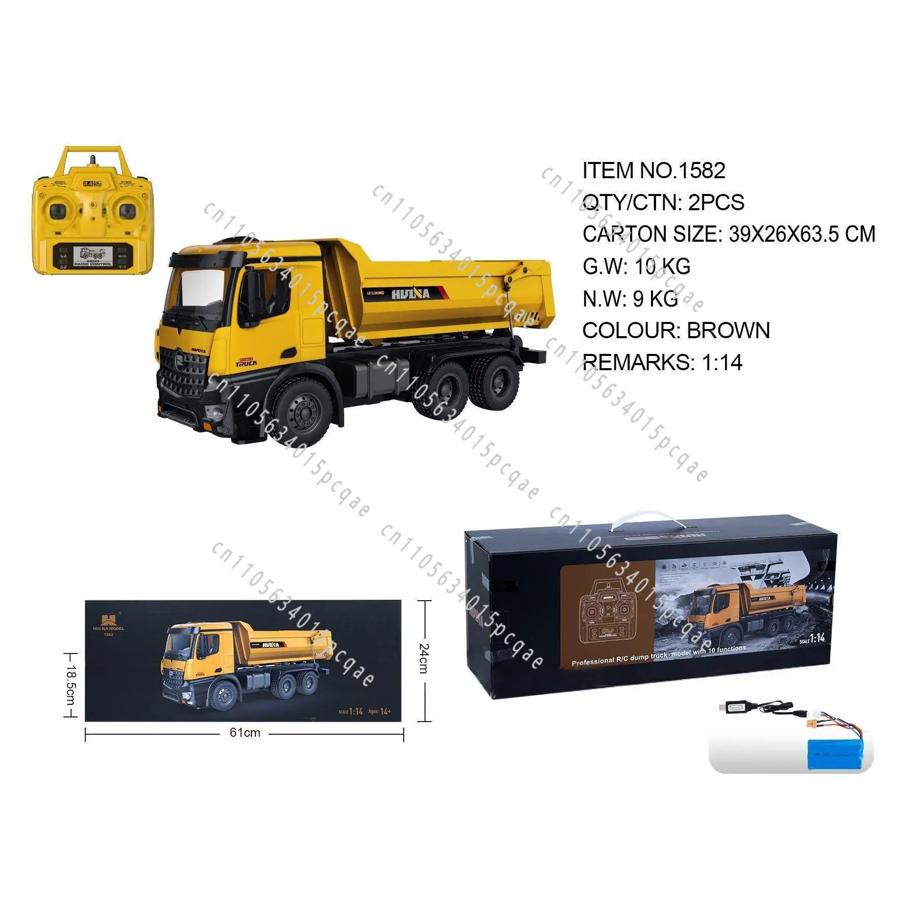 1:14 Remote Control Alloy Construction Vehicle Model Simulation Excavator Dump Truck Mixer Truck Children