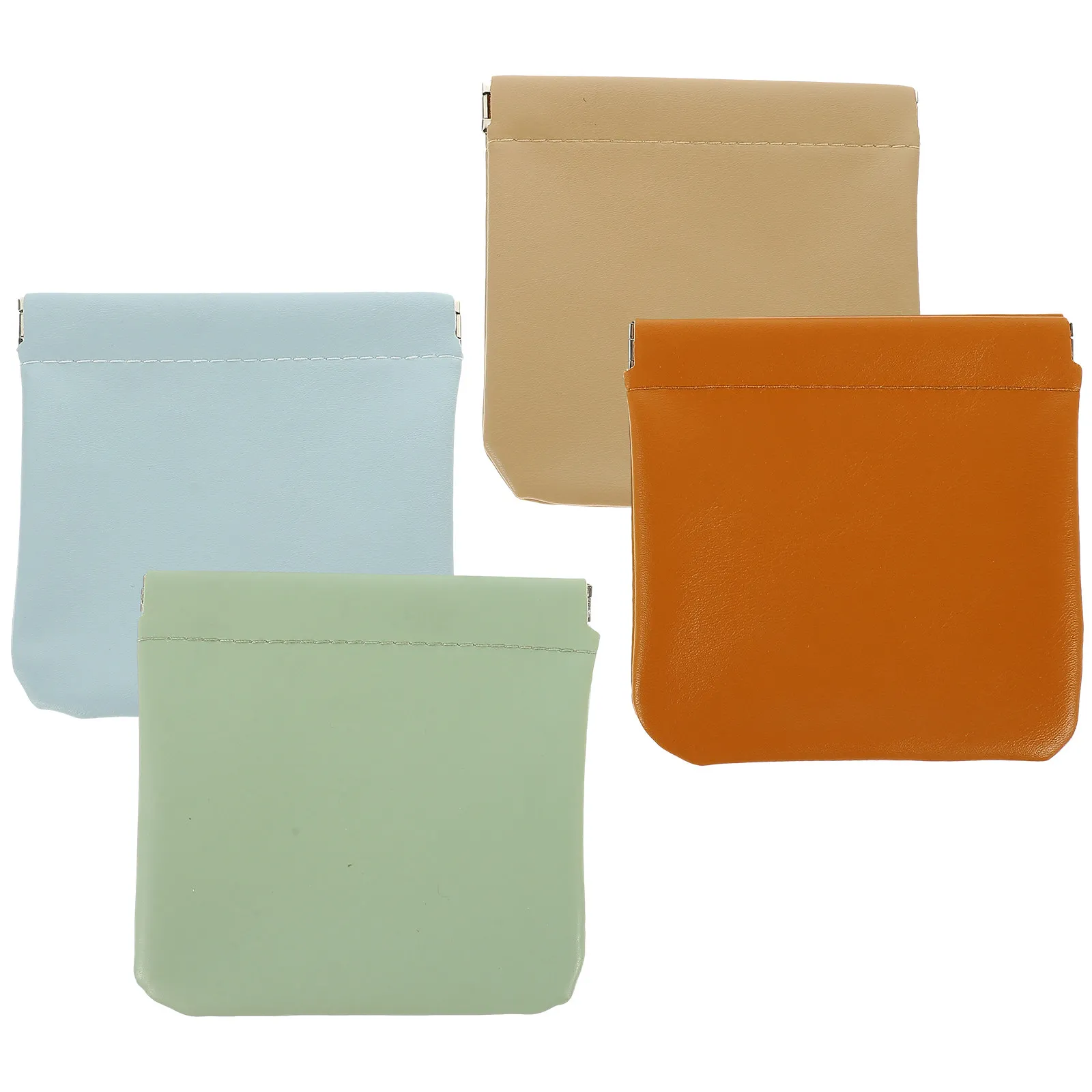 

Набор из 4 портативных мини-косметичек: самозакрывающиеся чехлы для помады, дорожные сумочки для макияжа