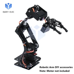 6 DOF Robotic Arm Gripping Clamp Robot Intelligent Robot DIY Kit Metal Robotic Arm Without MG996R Servo Motor For Arduino