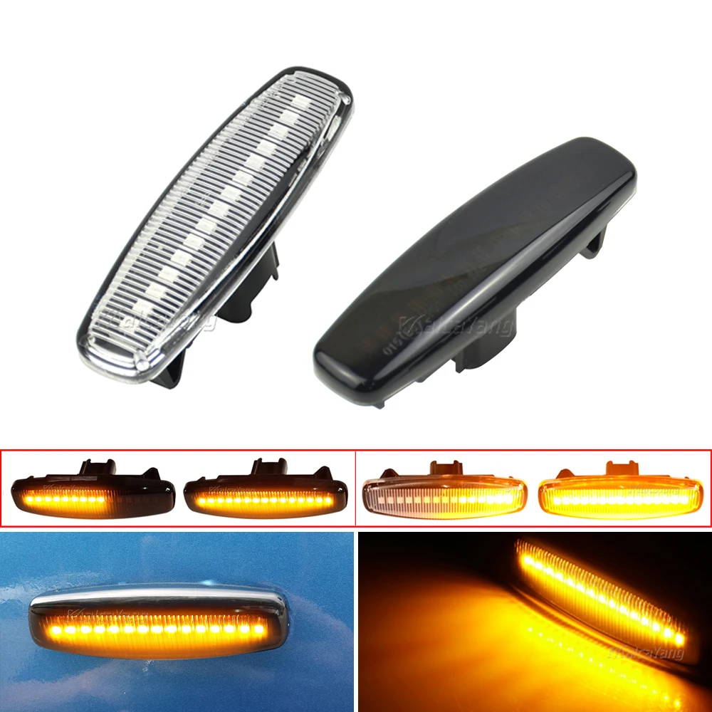 2pcs Dynamic Blinker Side Marker Led Turn Signal Light For Infiniti EX25 EX35 EX37 G25 G35 G37 Pathfinder Nissan Fuga Skyline