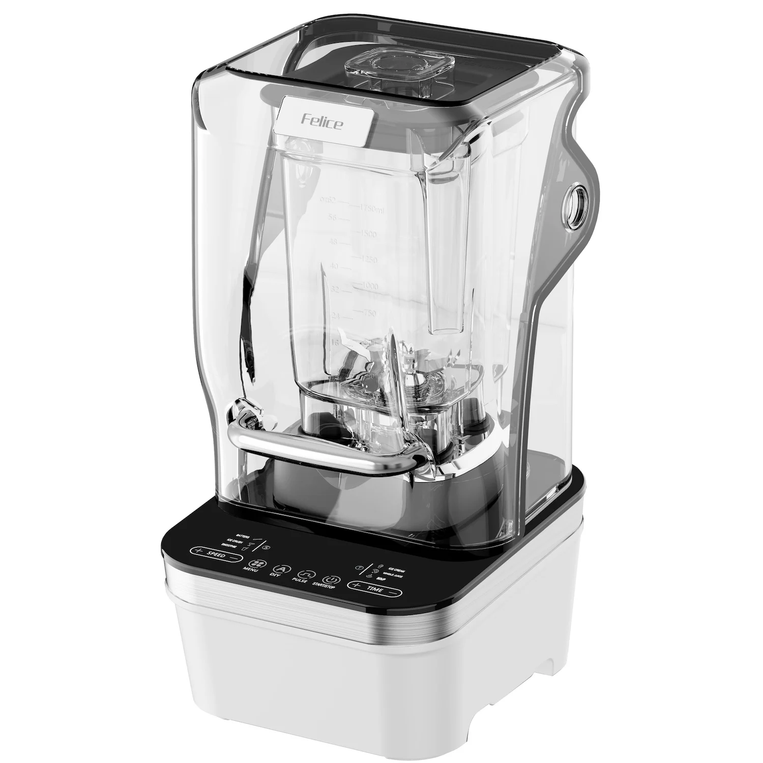 8-Speed Preprogrammed Modes Soundproof Cover Electric Plastic Heavy-Duty Commercial Blender