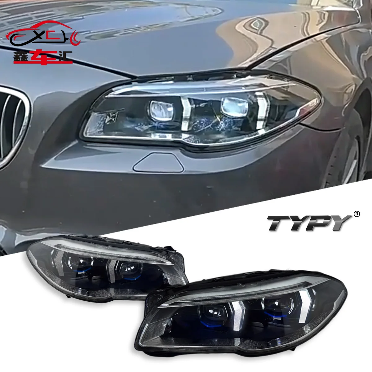 

TYPY Car For BMW 5 Series F10 2011-2017 Headlight Upgrade Modified to New DRL Dynamic Turn Signal LED Headlight Auto Accessories