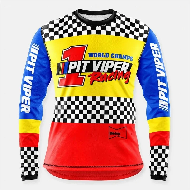 

Summer Men's Retro New Ferrari Professional Racing Suit Motorcycle Quick Drying Suit Off-Road Riding Suit Speed Surrender