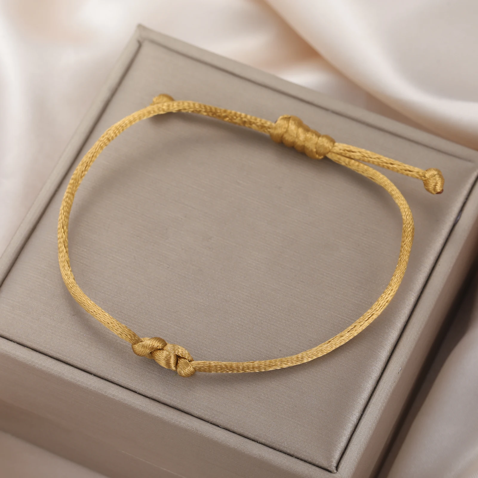 COOLTIME Einstellbare Glück Knoten Armband Hand Gewebtes Seil Charm Armband Schmuck Zubehör Großhandel Neue – Detail 8