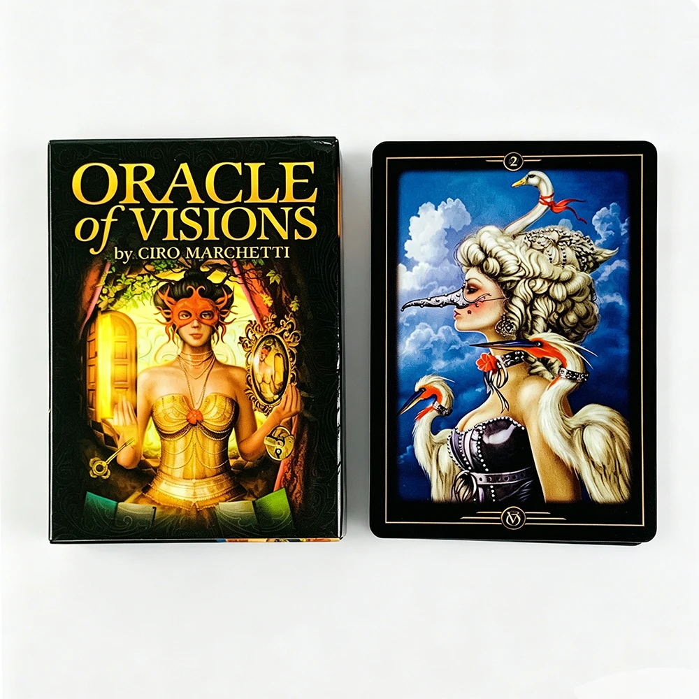 New Oracle Of Visions Cards 52 Deck Divination Metaphysics Oracle Cards, Ideal For Travel, Meditation & Spiritual Practices view 2
