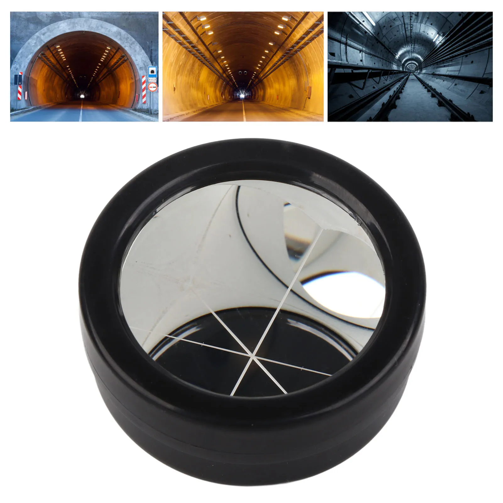 ปริซึมถั่วลิสงขนาดเล็กทดแทน 1.5 นิ้วปริซึมสำรวจขนาดเล็ก อุปกรณ์เสริมปริซึมรวมสำหรับการวัดปริซึมสถานีรวม ปริซึมสำรวจ