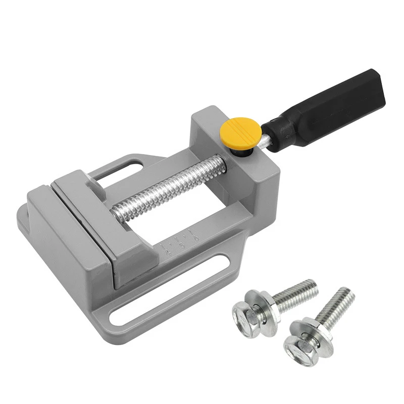 1PC Drill Press Stand Kit Benchs Clamp For Electric Drill Stand Aluminum Drill Press Vise Woodwork Tools Flat Tongs Bench Vise