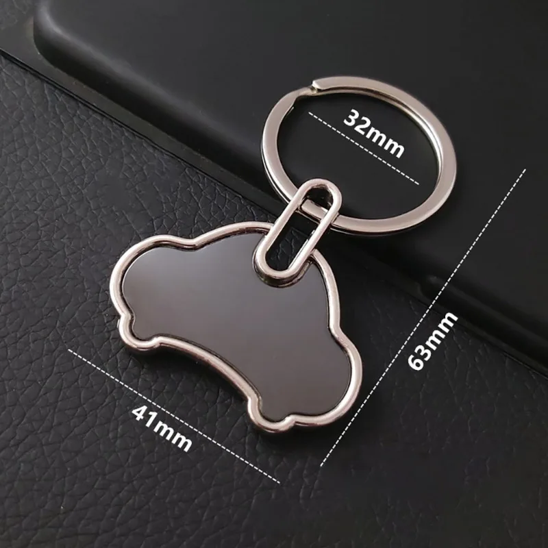 Custom Logo Both Sides Anti-Lost Keychain, Personalized Charm