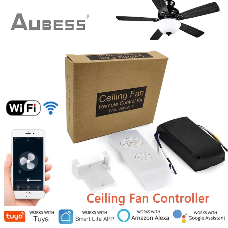 Tuya Smart Life Fan Speed Control Switch Wifi RF Ceiling Fan Controller Switch Module Work With Alexa Echo Google Home Assistant