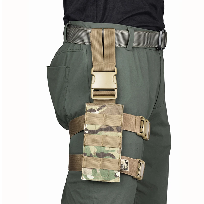 ONETIGRIS Tactical Molle Gun Holster Right Handed Thigh Pistol Bag Pouch Legs Harness For All Handguns Hunting Accessory
