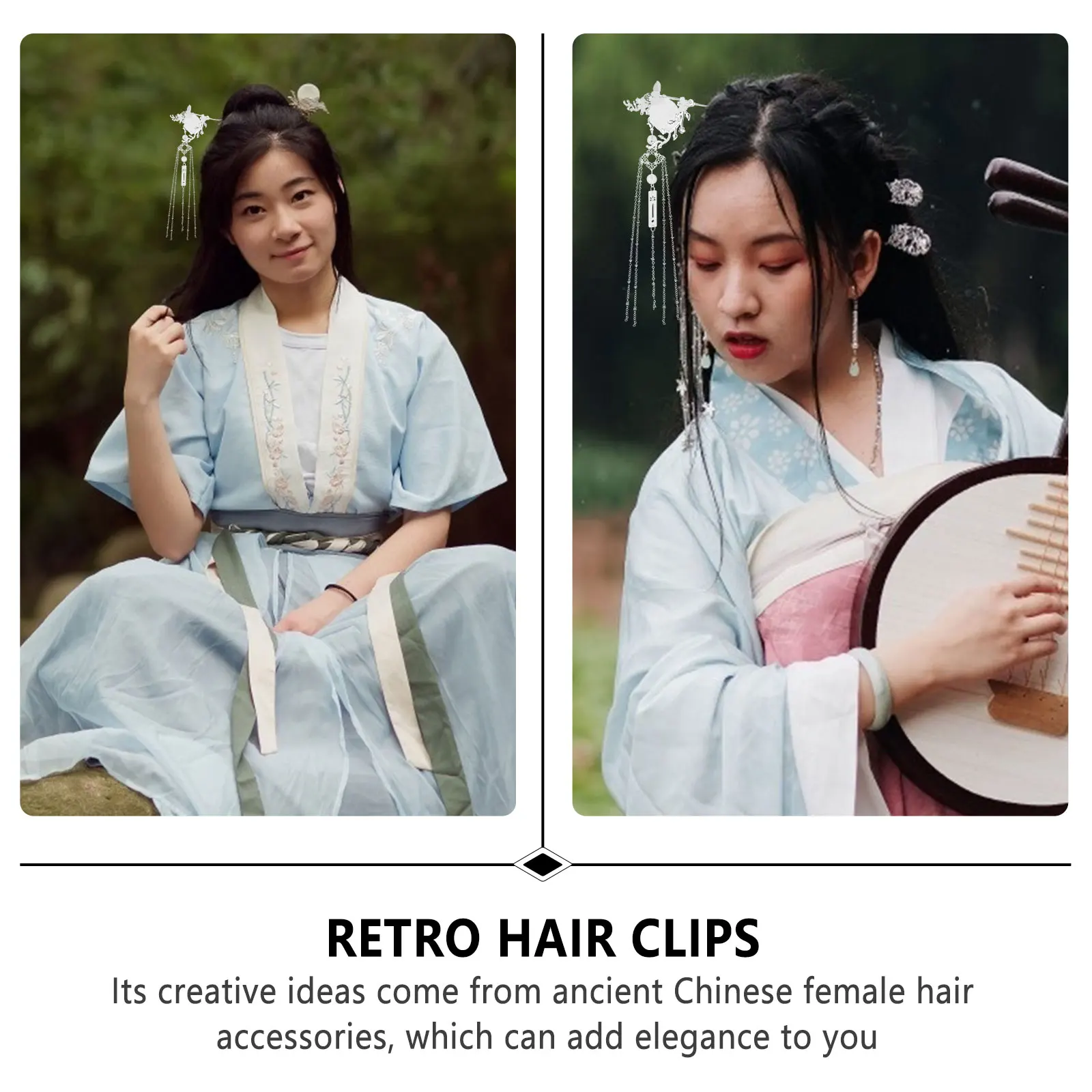 

1pc Tassel Hairpin Clip Wedding Vintage Alloy Chinese Style Retro Women'S Sticks Elegant Durable Creative Pearl
