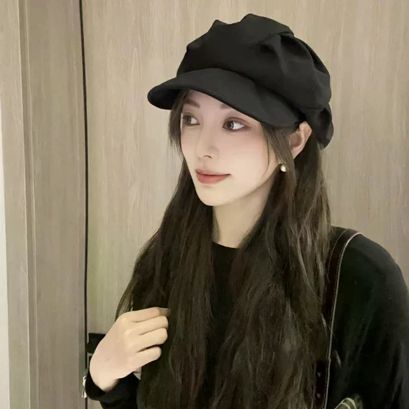 Beret Hats Women Octagonal Wool Newsboy Hat Cloud Street Brim Cap Outdoor Berets Caps Fashion Hat New Arrival