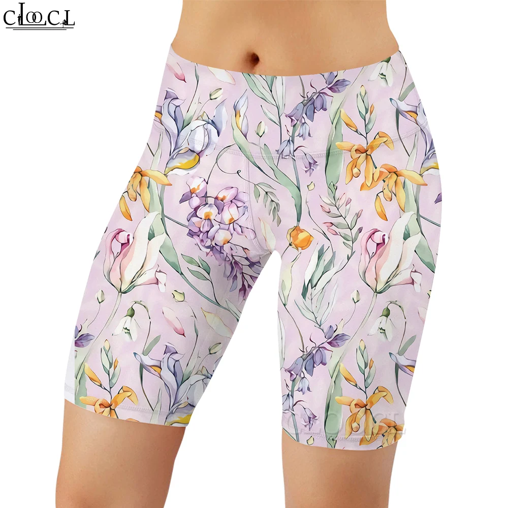 CLOOCL Women Legging Butterfly 3D Graphics Printed Shorts Casual Sexy for Female Outdoor Workout Sports Push-up White Leggings