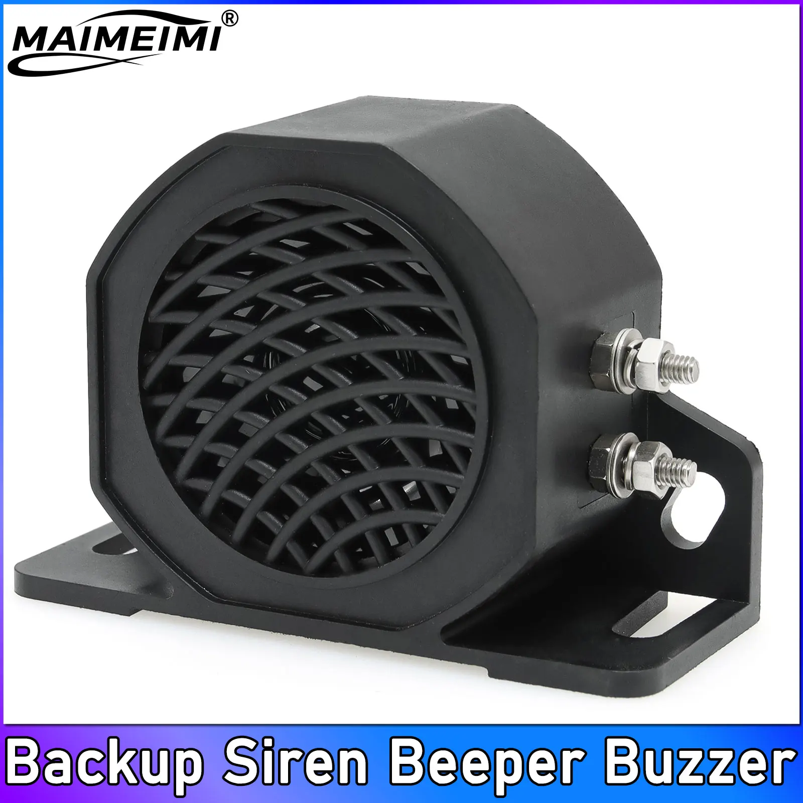 

107dB Backup Siren Beeper Buzzer Sound Vehicle Beeper Horn 12V 24V Warning Alarm for Vehicle Reversing Reminder
