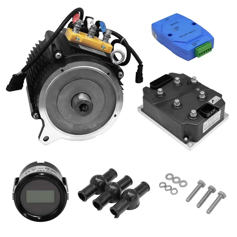 4kW PMSM Motor CAN 48V 350A Controller Yamaha G29 YDRE DC to AC Conversion Kits
