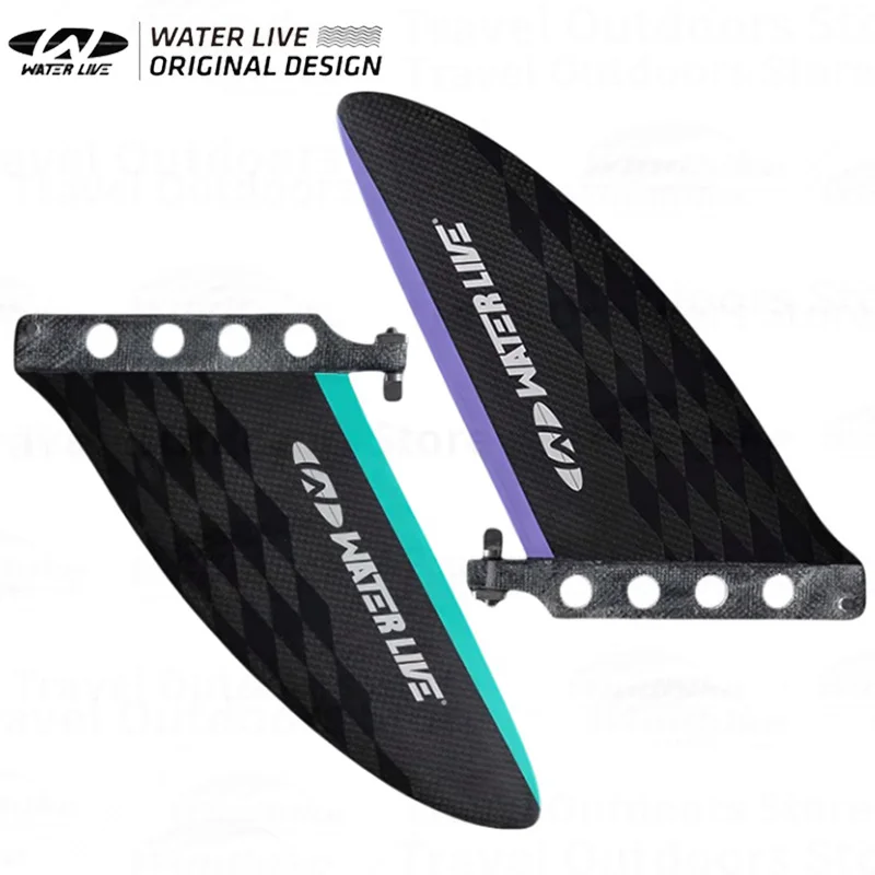 

WATERLIVE Sup Board Fin Professional Tail Rudder Competition/Cruise Paddle Board Tail Fin Carbon Fibre Surfboard Accessories