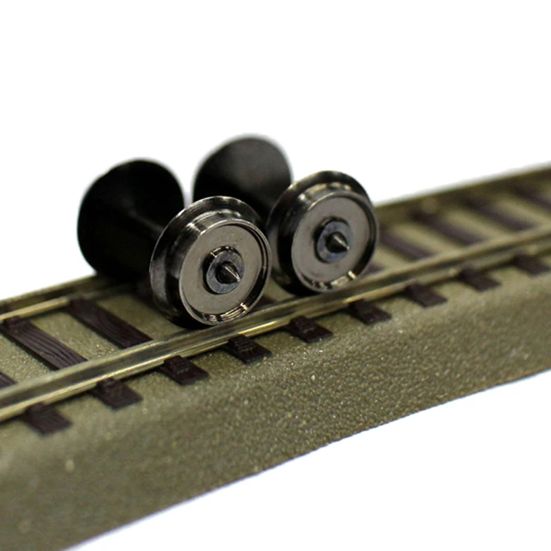 2pcs High Quality HO Scale 1:87 36'' 80066# 80511# 81727# Metal Wheels For Model Train DC Wheel Set C8724