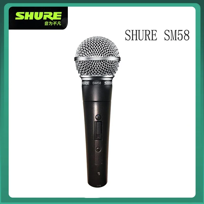 SHURE SM58 Performance Wired mike Classic Vocal Stage Home Guitar Singing Dynamic Microphone Handheld mike for KTV stage show