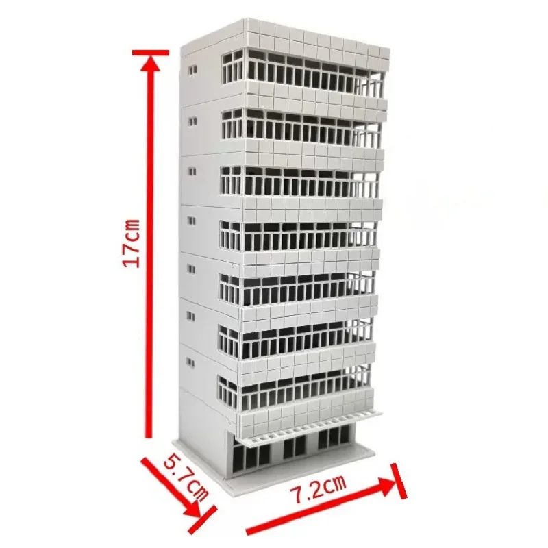 Conjunto de escena de modelo de construcción y edificio de gran altura, conjunto de combinación de mesa de arena para ensamblaje de casa de escena de edificio de oficina