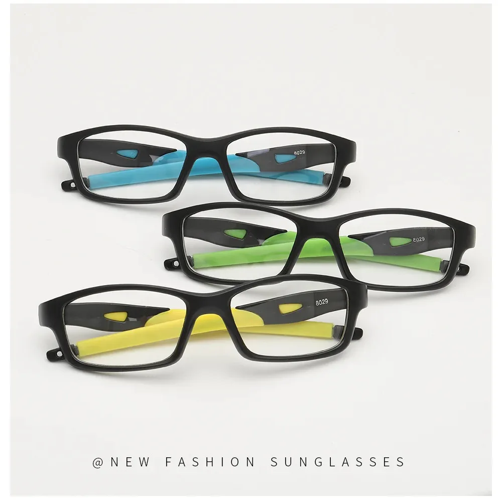 إطار نظارة رياضي خارجي 2025 للرجال، عدسة مسطحة عالية الوضوح مع إطار عين