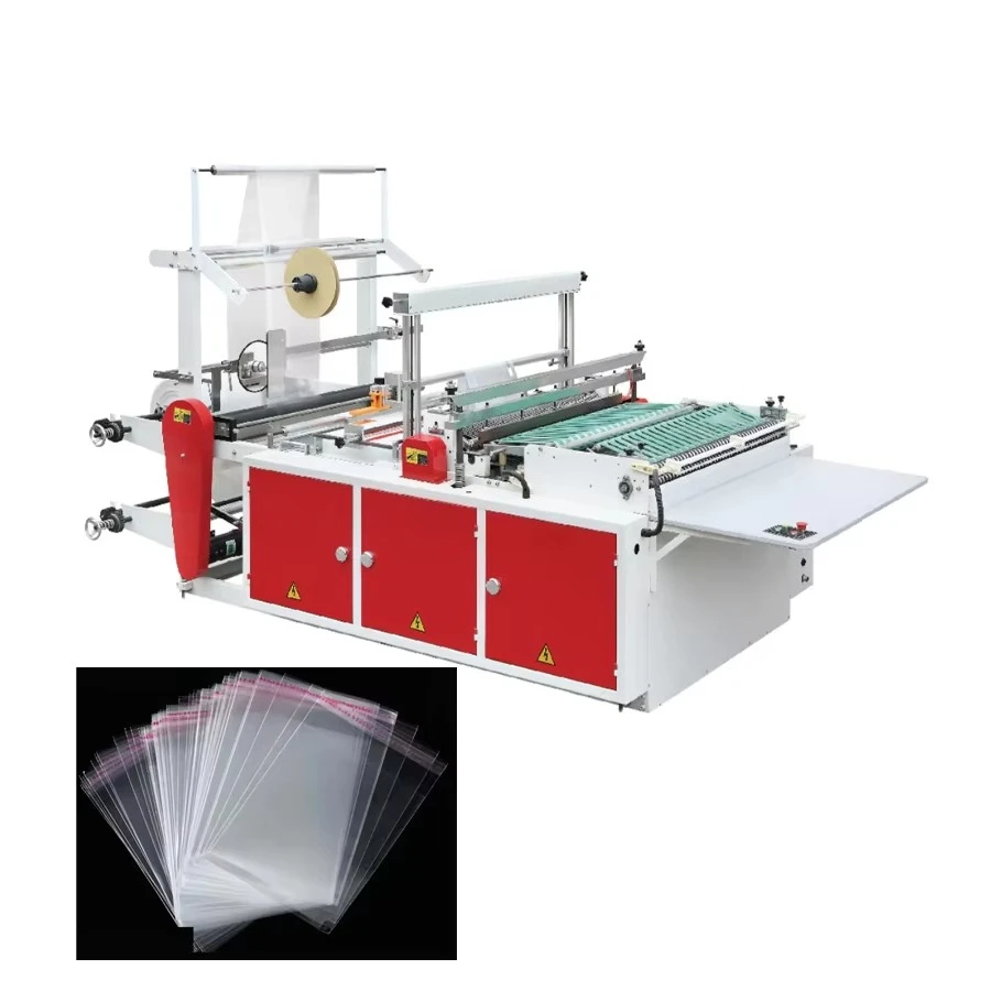 Automatic Polythene Biodegradable Side Seal Bag Cutting Machine OPP Self Adhesive Bag Making Machine