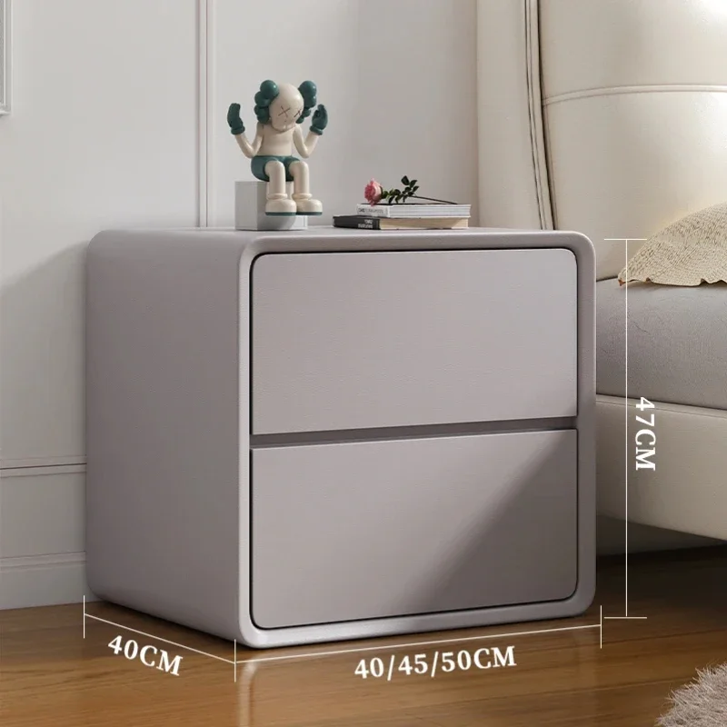 Mobile White Designer Nightstands Luxury Replica Cheap Nordic Small Wooden Bedside Table Wood Table De Nuit Bedroom Furniture image 5