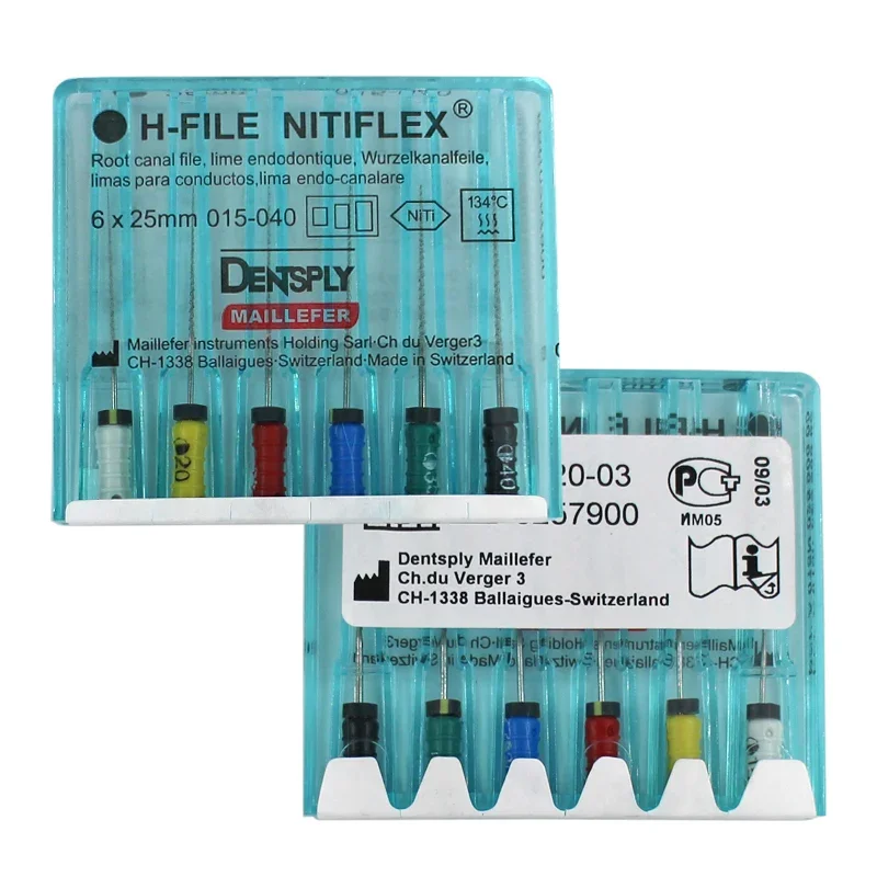1 Pack Dentsply K-File NITIFLEX Flexible Endo Root Canal K Files Hand Use Nickel Titanium Endodontic Tools