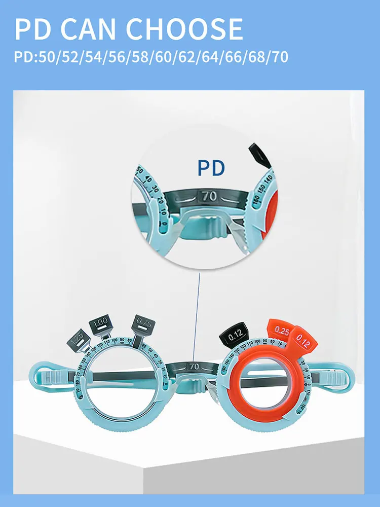 Titanium Alloy Trial Frame, Glasses Shop Trial Frame, Optical Trial Lens Frame 52~70mm Good Qualty