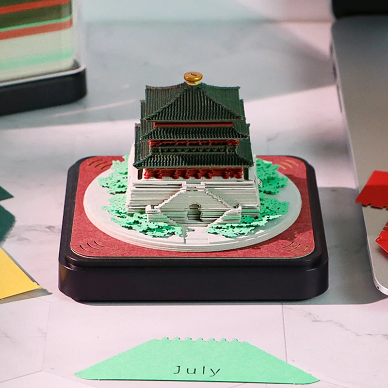 

Dropshipping Available Sticky Notes Custom 3D Memo Note Pad Tower Sakura Tree Design Memo Pad Calendar Birthday Gifts