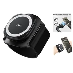 VRIG MagSafe Magnetic Phone Holder Wrist Strap Bracket Magnet Grip for iPhone 16 5 14 Android Running Cycling Running Gym Holder