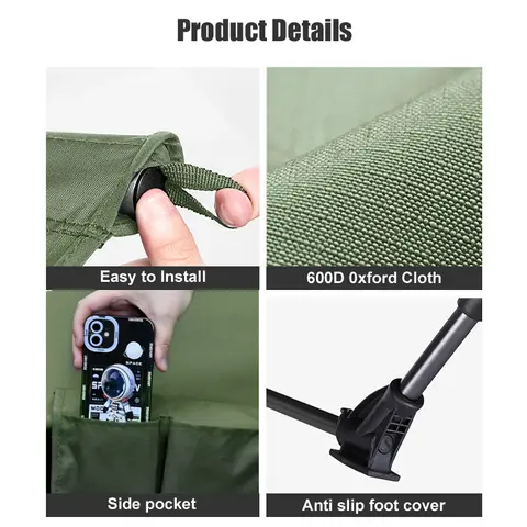 वेस्टट्यून कैम्पिंग कॉट पोर्टेबल फोल्डिंग बेड आउटडोर अल्ट्रालाइट कॉम्पैक्ट टेंट बेड कैम्पिंग ट्रैवल बैकपैकिंग हाइकिंग स्लीपिंग कॉट के लिए 8 best sales शिविर बिस्तर - №4