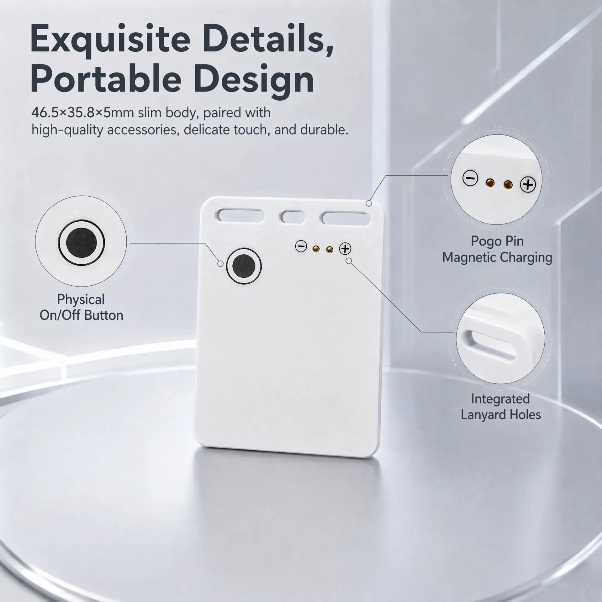 Waterproof Anti-Loss E-Ink Photo Keychain Mini Luggage & Pet Tracker Two-Way Tracking Precise Positioning Portable DIY Design
