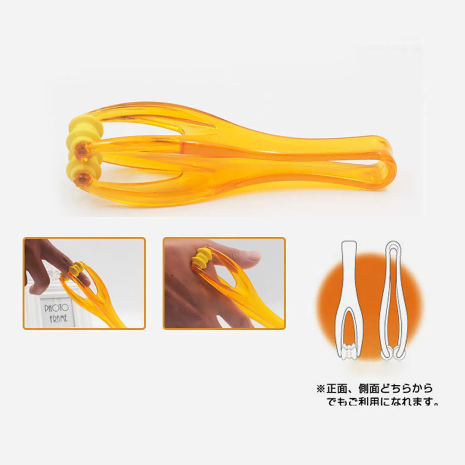 손가락 롤러 마사지기 휴대용 스트레스 해소 이중 고무 관절 롤러 마사지기 순환 관절염 스트레스 해소용