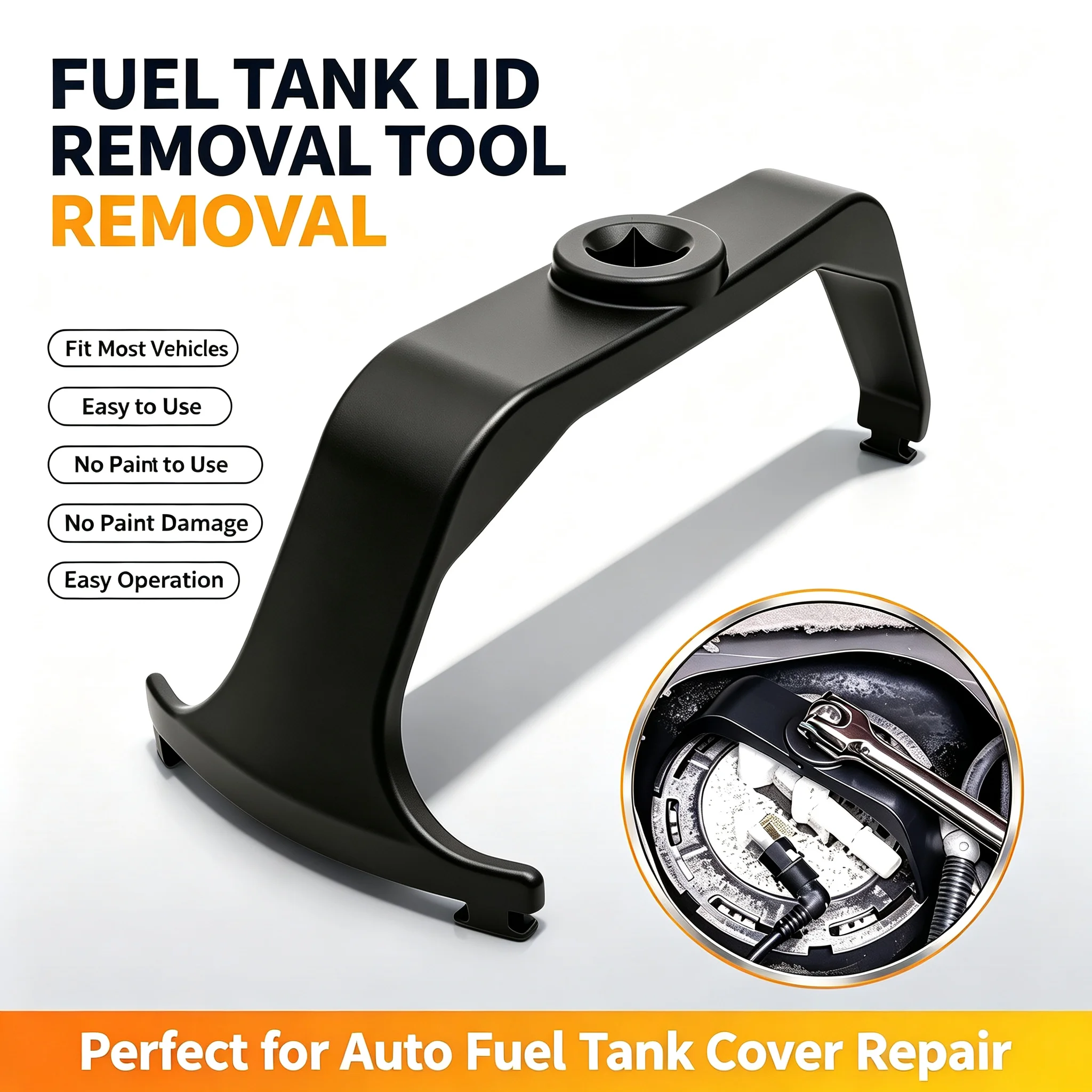 New Hot Universal 3-Jaw Adjustable Fuel Pump Lock Ring Wrench Removal Tool for Fuel Tank Cover, Fit Chrysler Ford Mercedes BMW