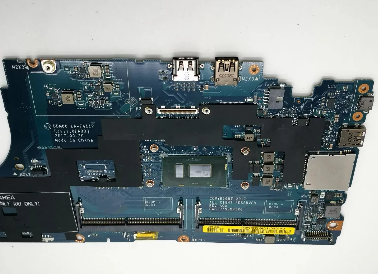 Placa base para ordenador portátil Dell Latitude 15 5590, Reemplazo múltiple opcional compatible con SN LA-F411P CPU i3 i5 i7 SR3L9, nuevo