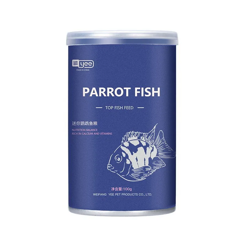 YEE Mini Parrot Fish Food جزيئات صغيرة خاصة لتعزيز الألوان