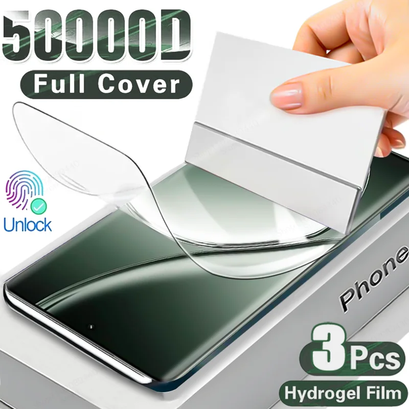 3PCS Hydrogel Film For Realme GT 6T ENO 6 5 SE C63 C67 C55 C53 Screen Protector For Realme 13 12 11 10 9 8 Pro Plus Note 50 Film