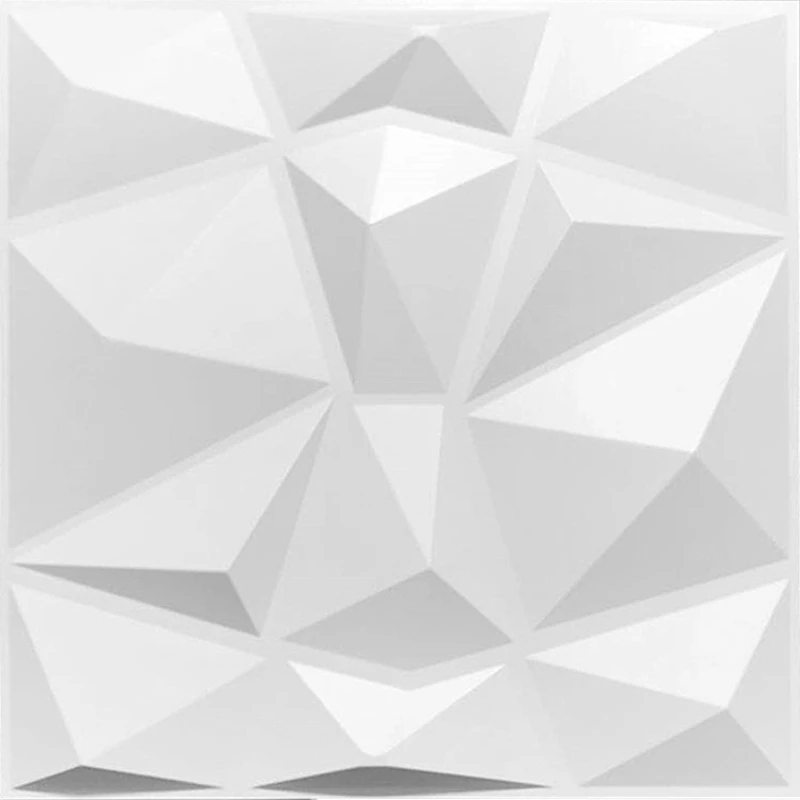10PCS 3D Wall Panels 30x30cm Indoor Wall Decoration for Living Room Bedroom Hotel Office  Mural Tile-Panel-Mold 3D Wall Sticker